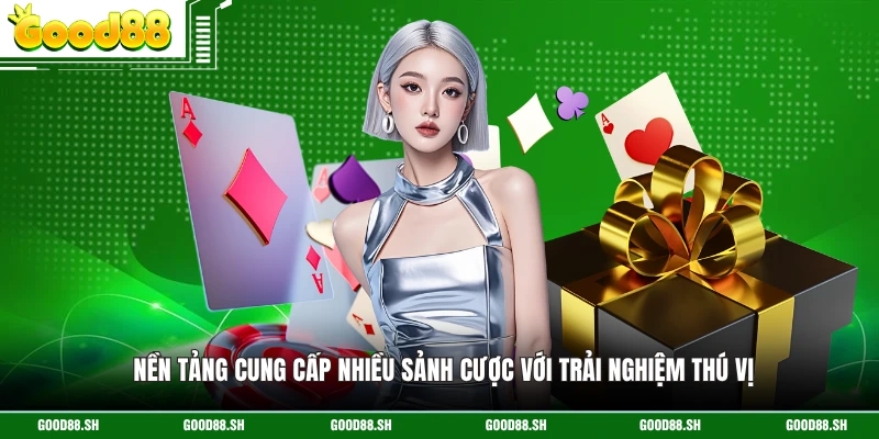 Nền tảng cung cấp nhiều sảnh cược với trải nghiệm thú vị