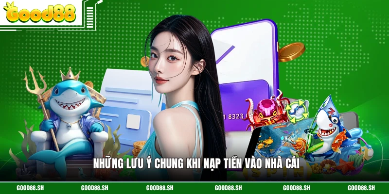 Những lưu ý chung khi nạp tiền vào nhà cái